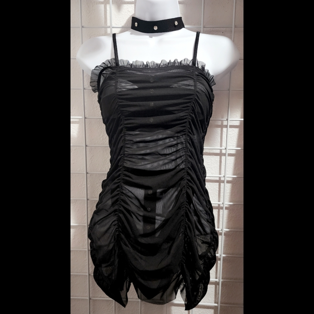 Black Mesh Dress